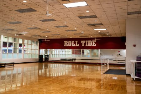 wide shot of studio A within the student recreation center 