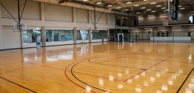 a picture of a basketball court