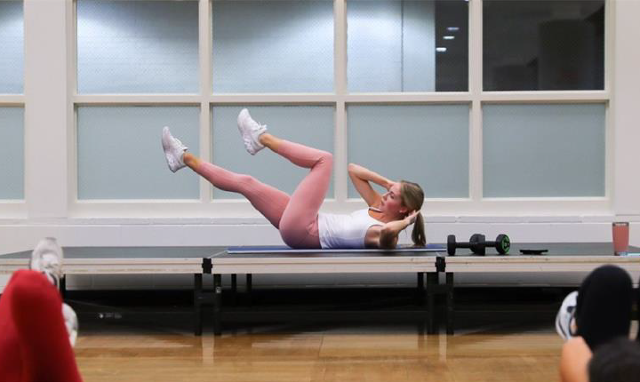 Woman doing a workout